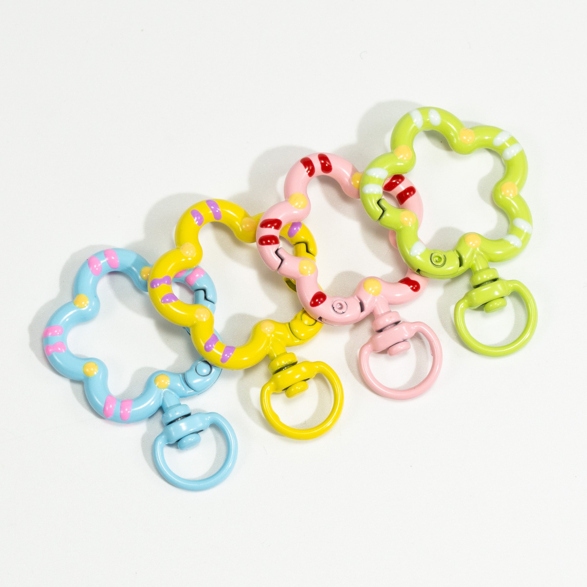 Jewelry Making A Ring - 5pcs Metal Flower Lobster Claw Clasps