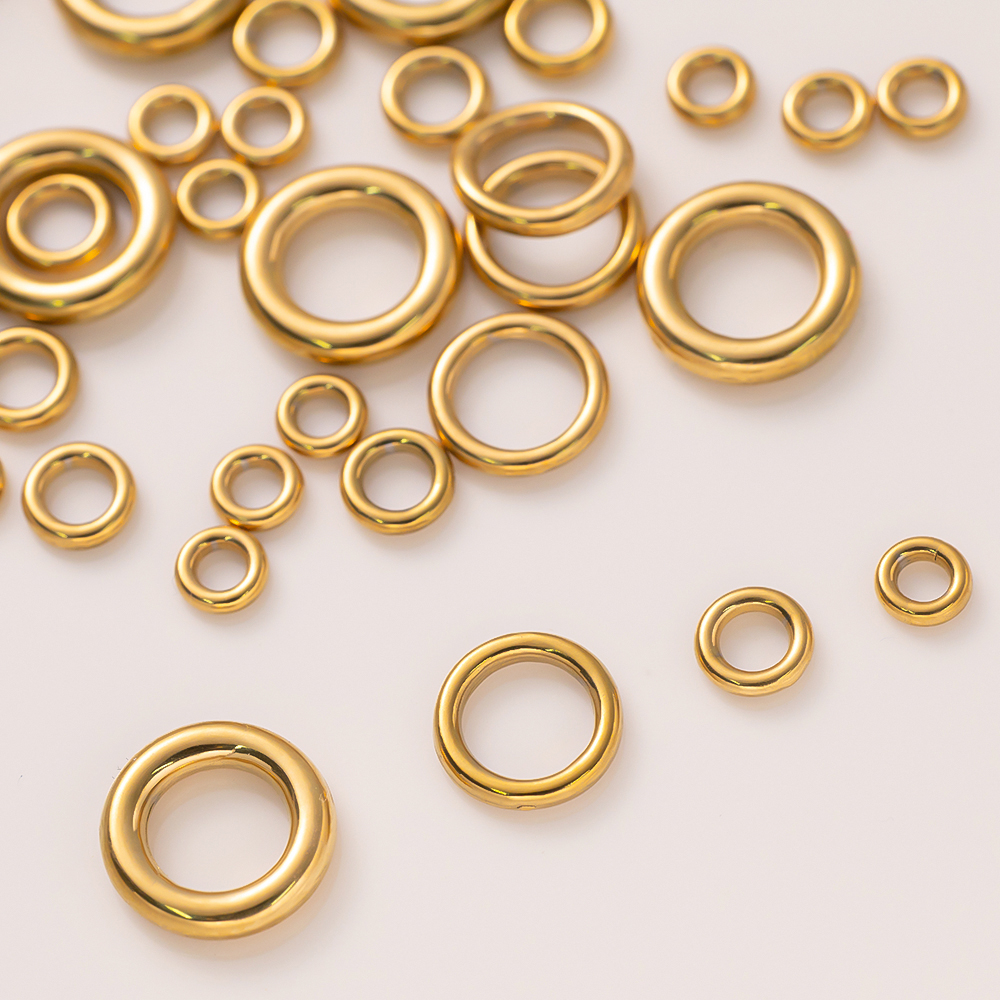 Jewelry Making Loops - 10pcs Stainless Steel Gold O Ring