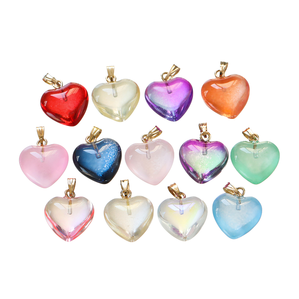 Crystal Bead Mix - 10Pcs/Lot Czech Lampwork Crystal Glass Heart