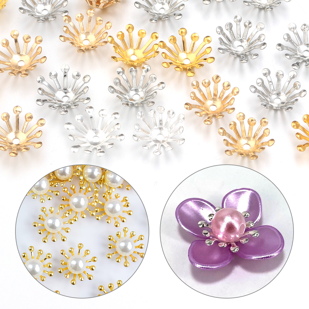 Jewelry Making Supplies Wholesale - 100Pcs Diameter 13MM Gold Color Iron
