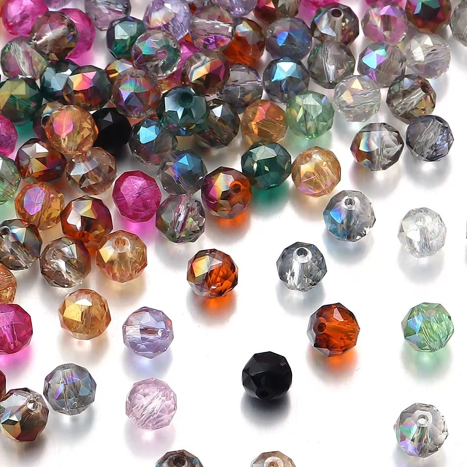 Crystal Bead Mix - 50pcs/lot Austria Crystal Glass Beads Round
