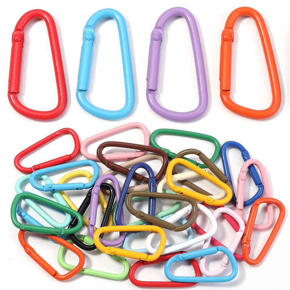 10pcs Colorful Carabiner Clip  - Jewelry Making A Ring reseña y precio