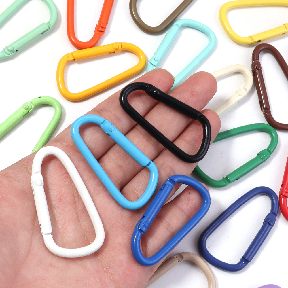 10pcs Colorful Carabiner Clip  - Jewelry Making A Ring reseña y precio