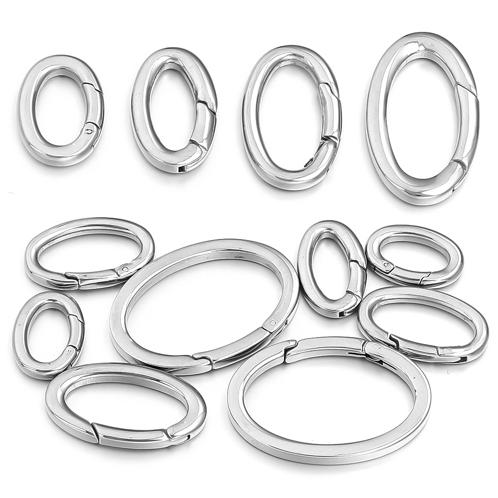 1pc Stainless Steel Spring Cla - Jewelry Making A Ring reseña y precio