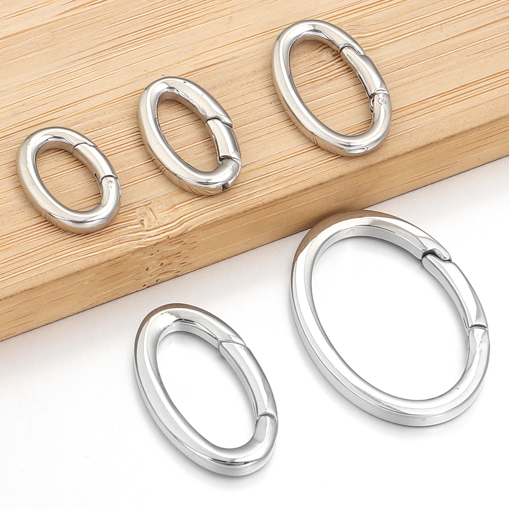1pc Stainless Steel Spring Cla - Jewelry Making A Ring reseña y precio