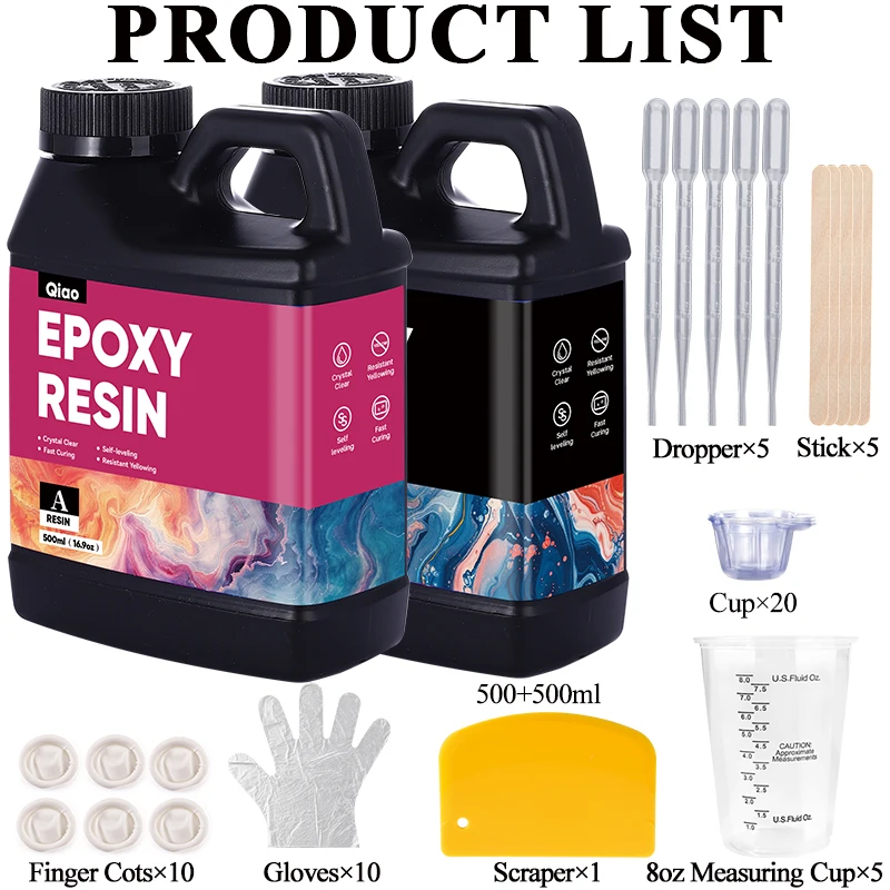 500ml 1000ml Easy Mixing Epoxy - Crystal Bead Mix reseña y precio