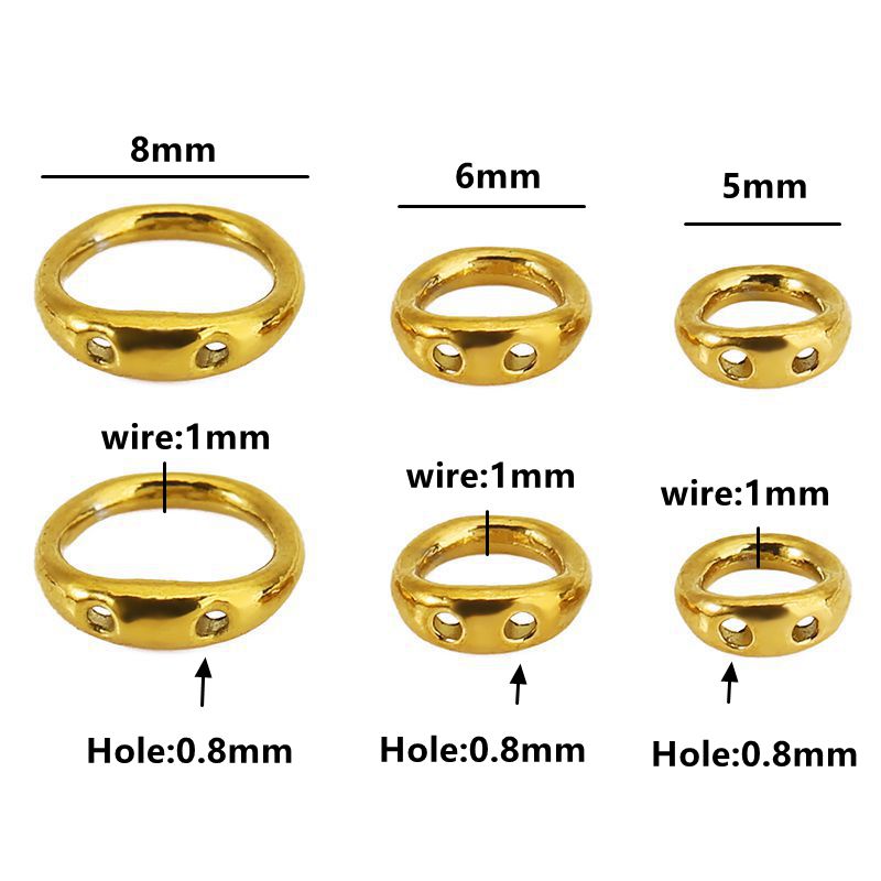 30pcs 5/6/8mm Stainless Steel  - Jewelry Making Metal reseña y precio