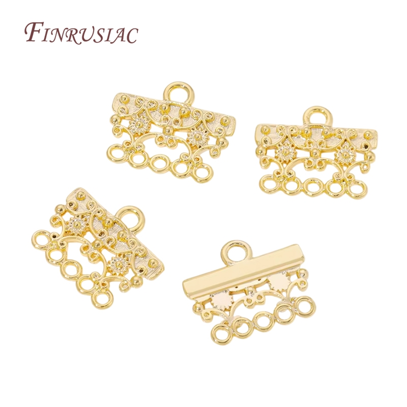 18K Gold Plated Brass Filigree - Jewelry Making Loops reseña y precio