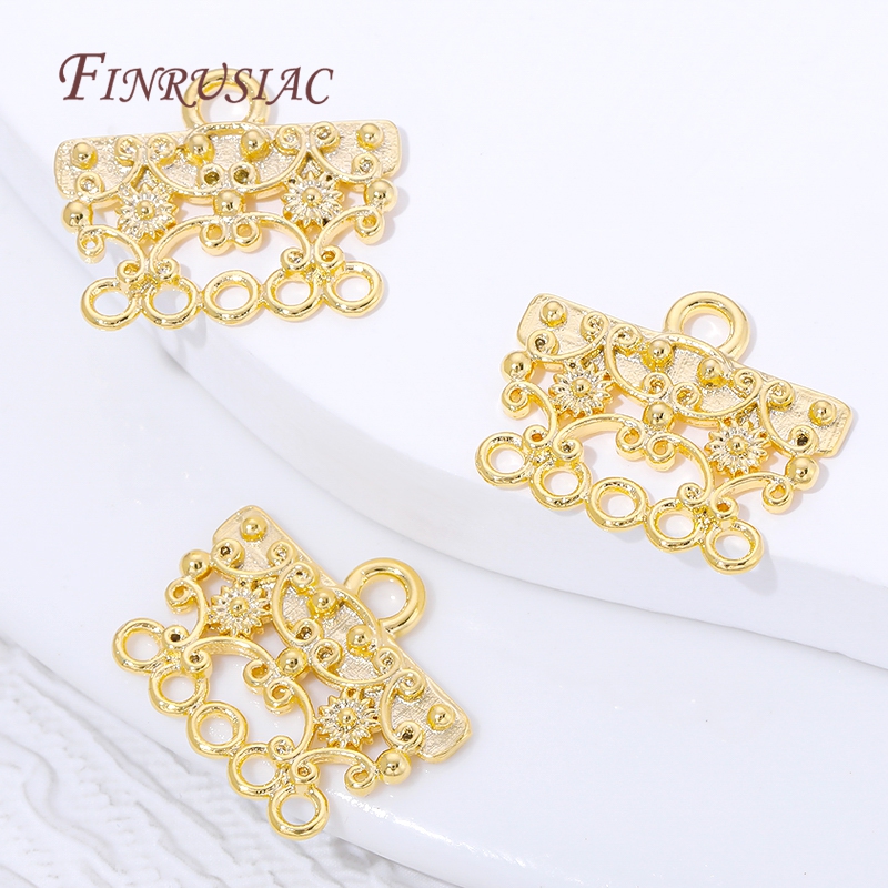 18K Gold Plated Brass Filigree - Jewelry Making Loops reseña y precio