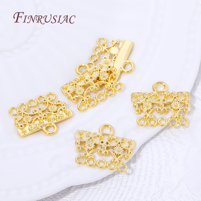 18K Gold Plated Brass Filigree - Jewelry Making Loops reseña y precio
