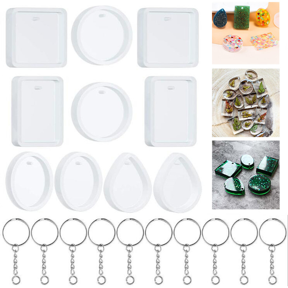 20Pcs/Set DIY Keychain Pendant - Jewelry Making Tool Kit reseña y precio