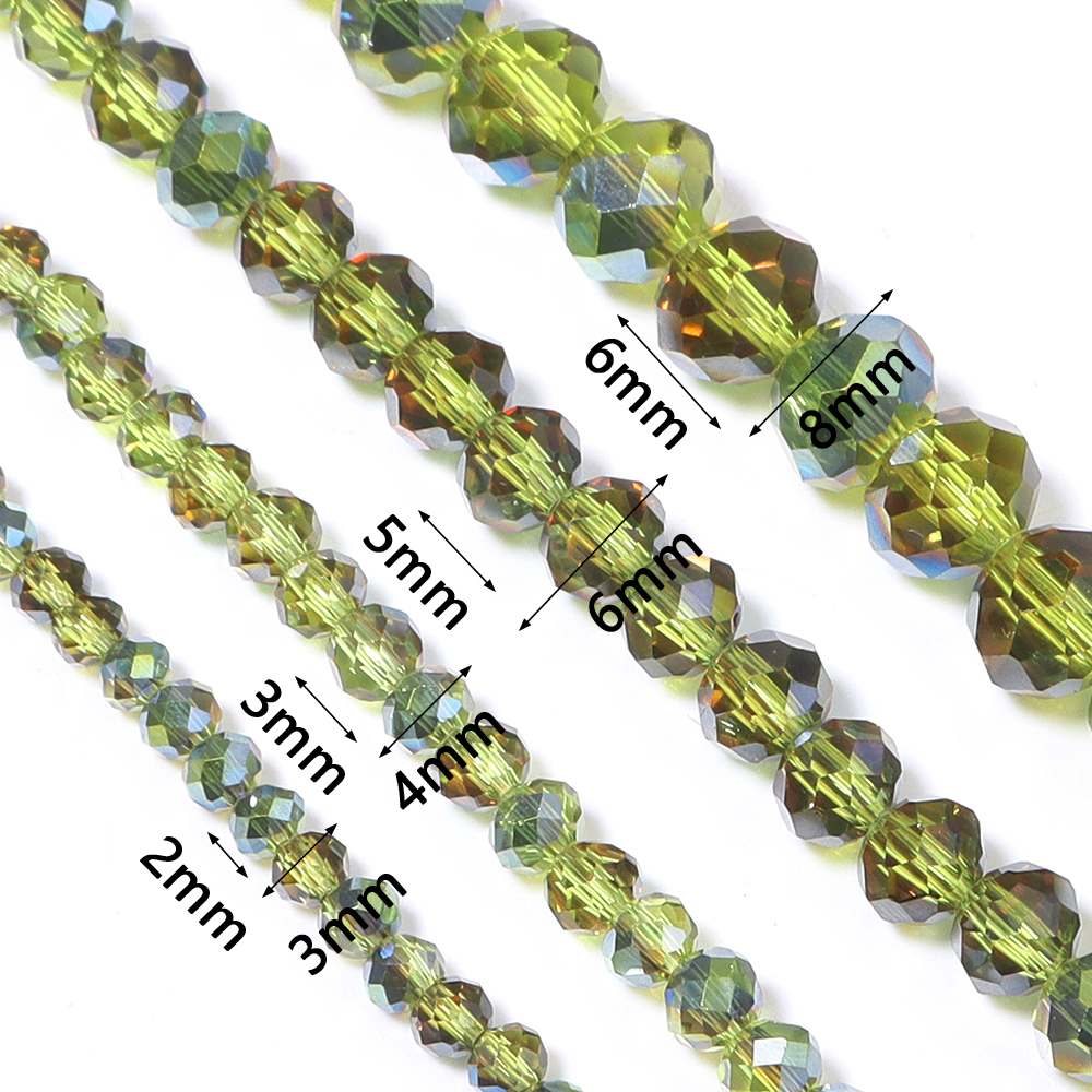 1strand/lot 3/4/6/8mm Faceted  - Crystal Bead Mix reseña y precio