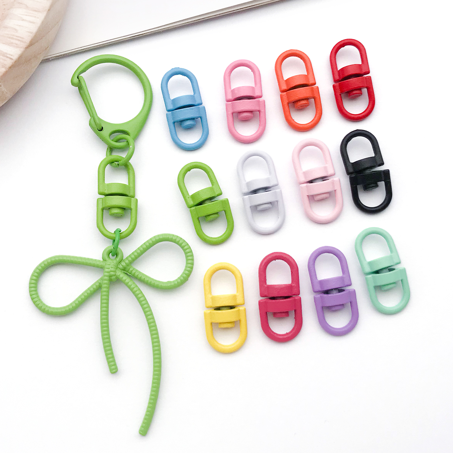 20pcs Metal Rotate Buckle Key  - Jewelry Making A Ring reseña y precio