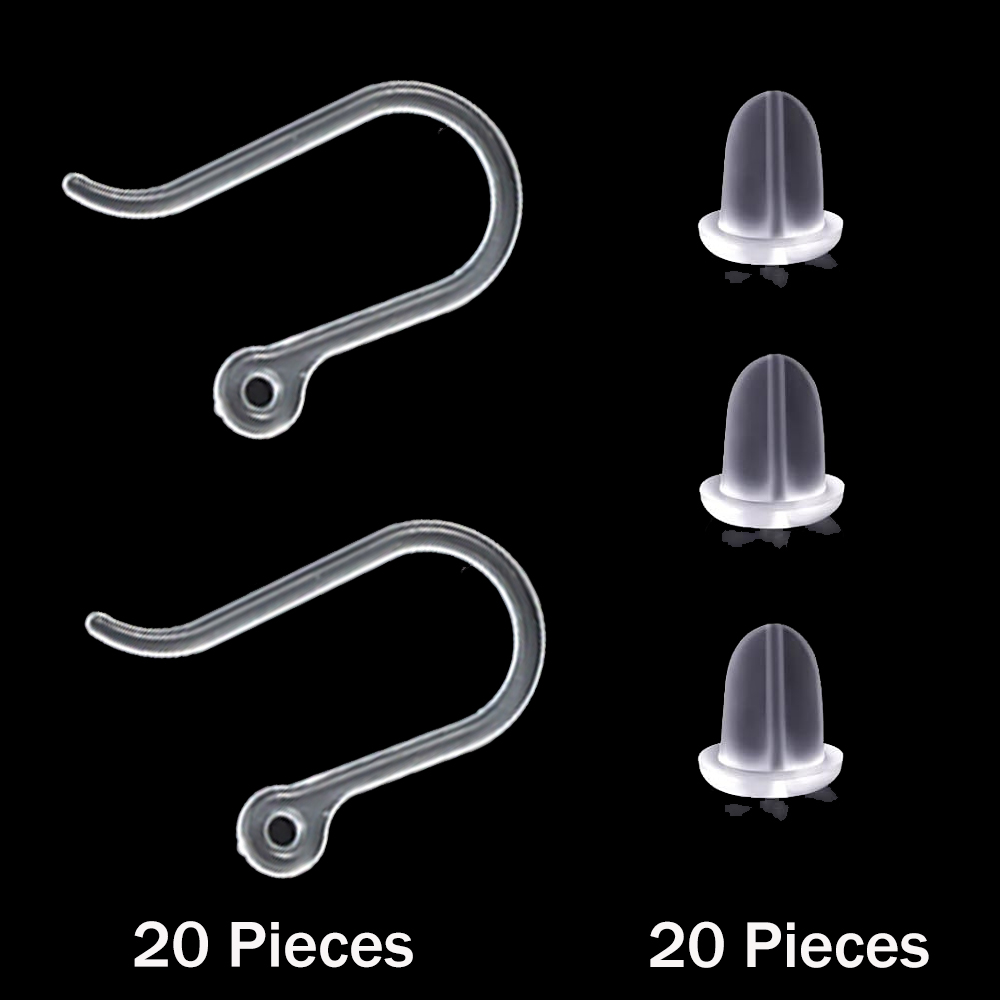 20pcs Plastic Earring Hooks Ea - Jewelry Making Loops reseña y precio