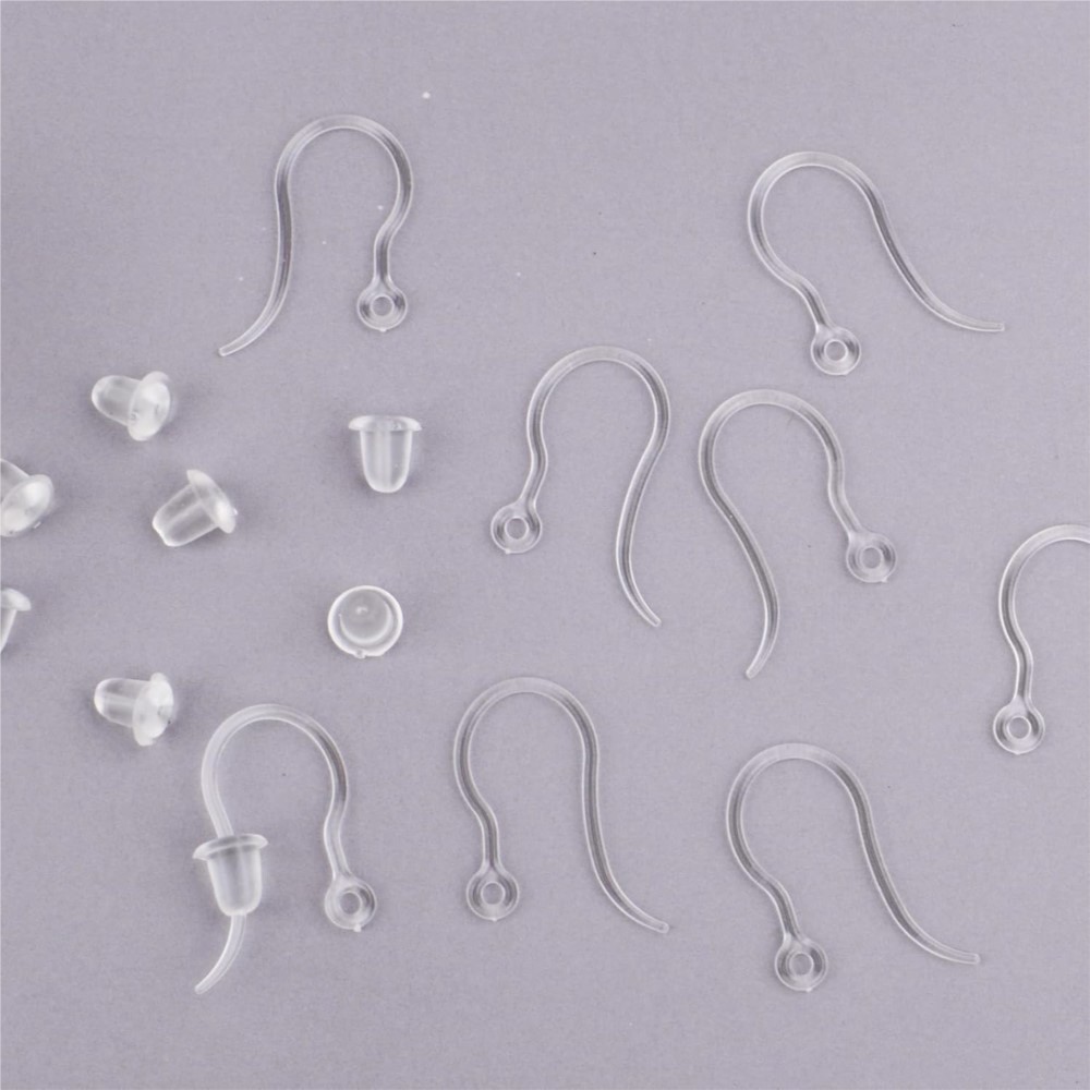 20pcs Plastic Earring Hooks Ea - Jewelry Making Loops reseña y precio