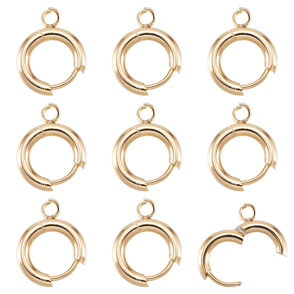10pcs 201 Stainless Steel Hugg - Jewelry Making Loops reseña y precio