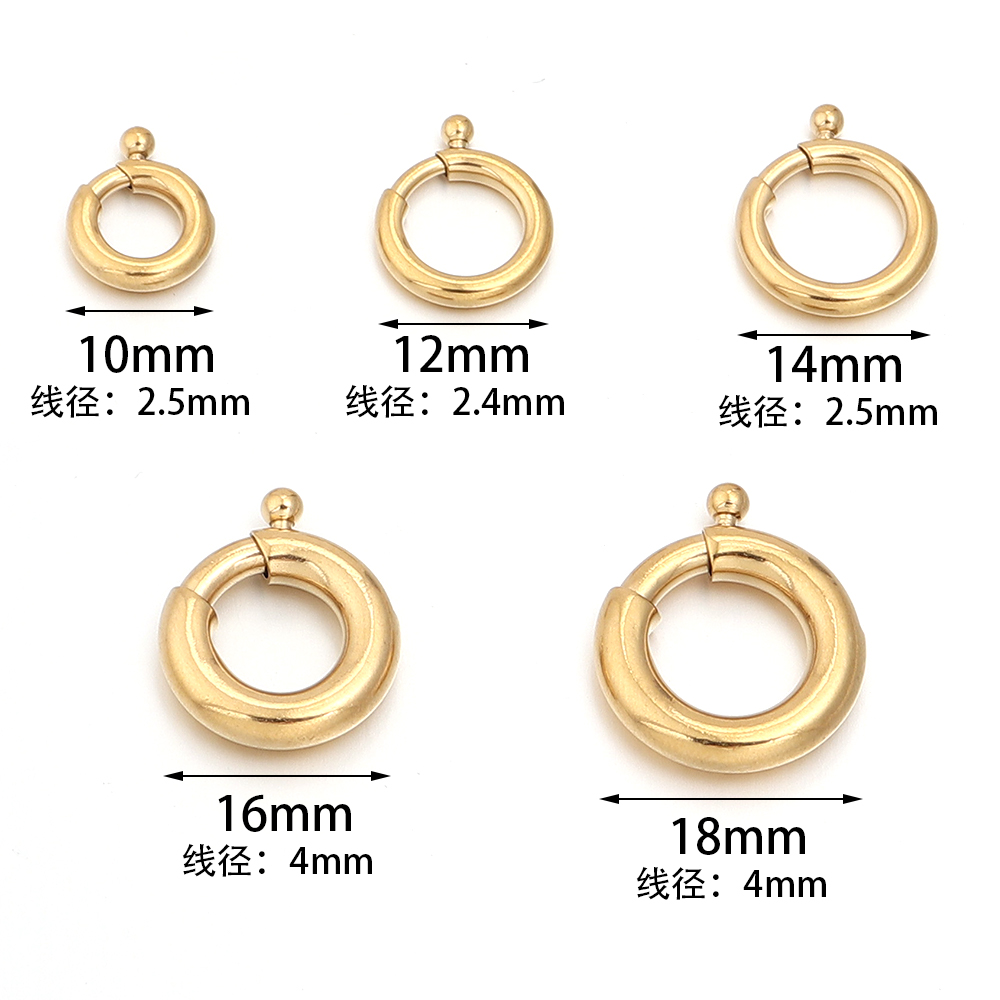 2pcs Stainless Steel Spring Cl - Jewelry Making A Ring reseña y precio