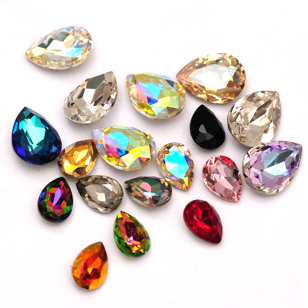 10PCS 4x6mm Pear Crystal Glitt - Crystal Bead Mix reseña y precio