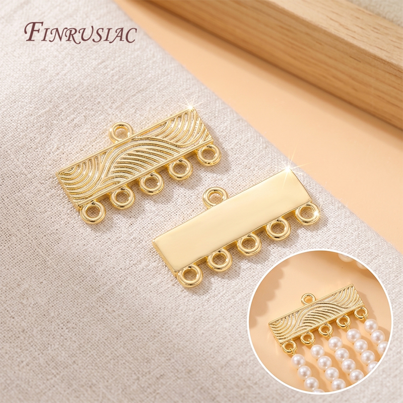 18K Gold Plated 5 Hole Bar Con - Jewelry Making Loops reseña y precio