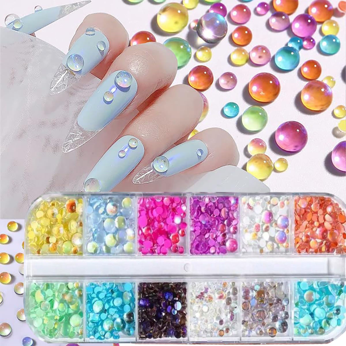 1Box Candy Color Mixed Size Me - Crystal Bead Mix reseña y precio