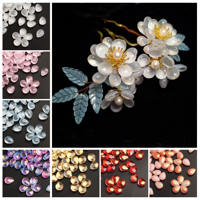 10pcs Flat Teardrop Shape 10x1 - Crystal Bead Mix reseña y precio