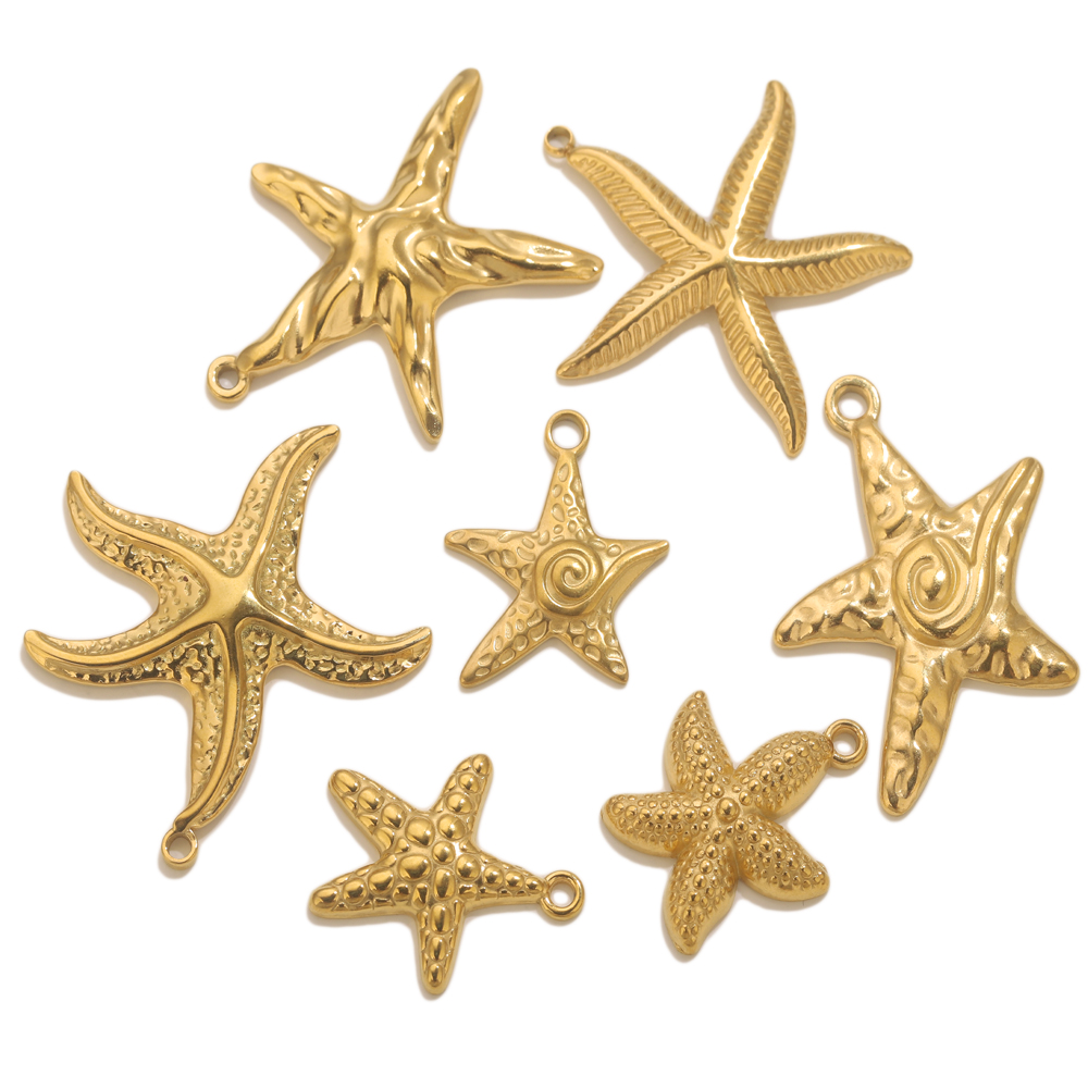 5pcs Stainless Steel Summer St - Jewelry Making Supplies Wholesale reseña y precio