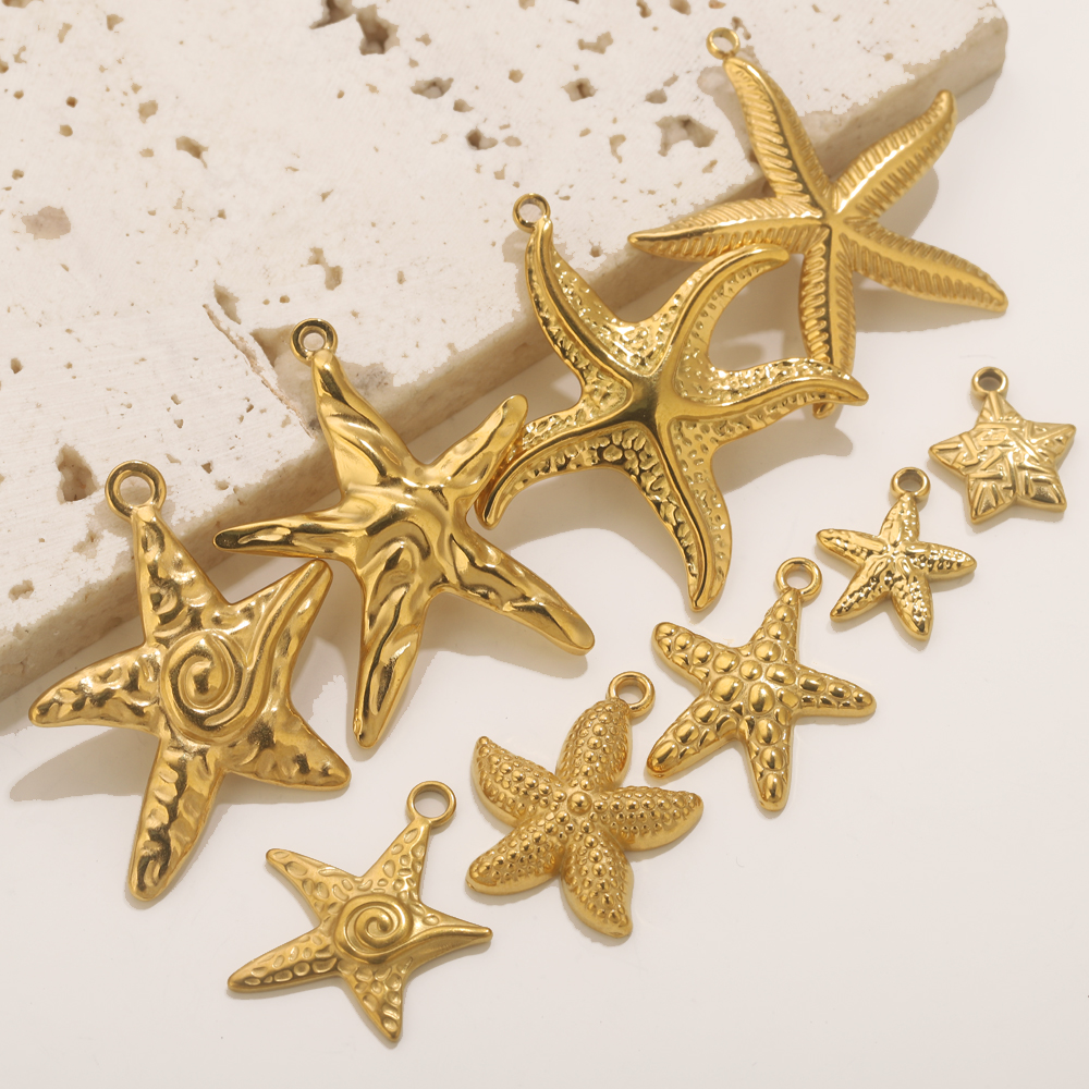 5pcs Stainless Steel Summer St - Jewelry Making Supplies Wholesale reseña y precio