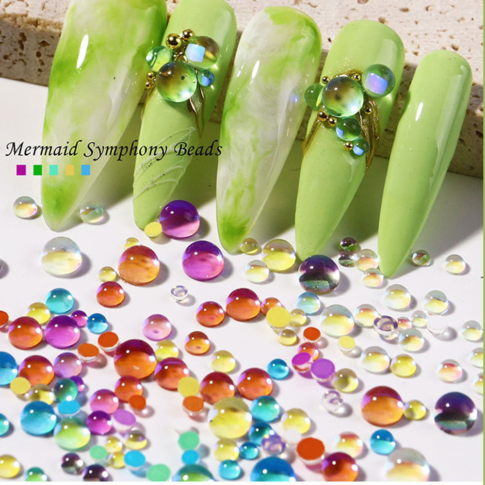 300Pcs Mermaid Tears Nail Art  - Crystal Bead Mix reseña y precio