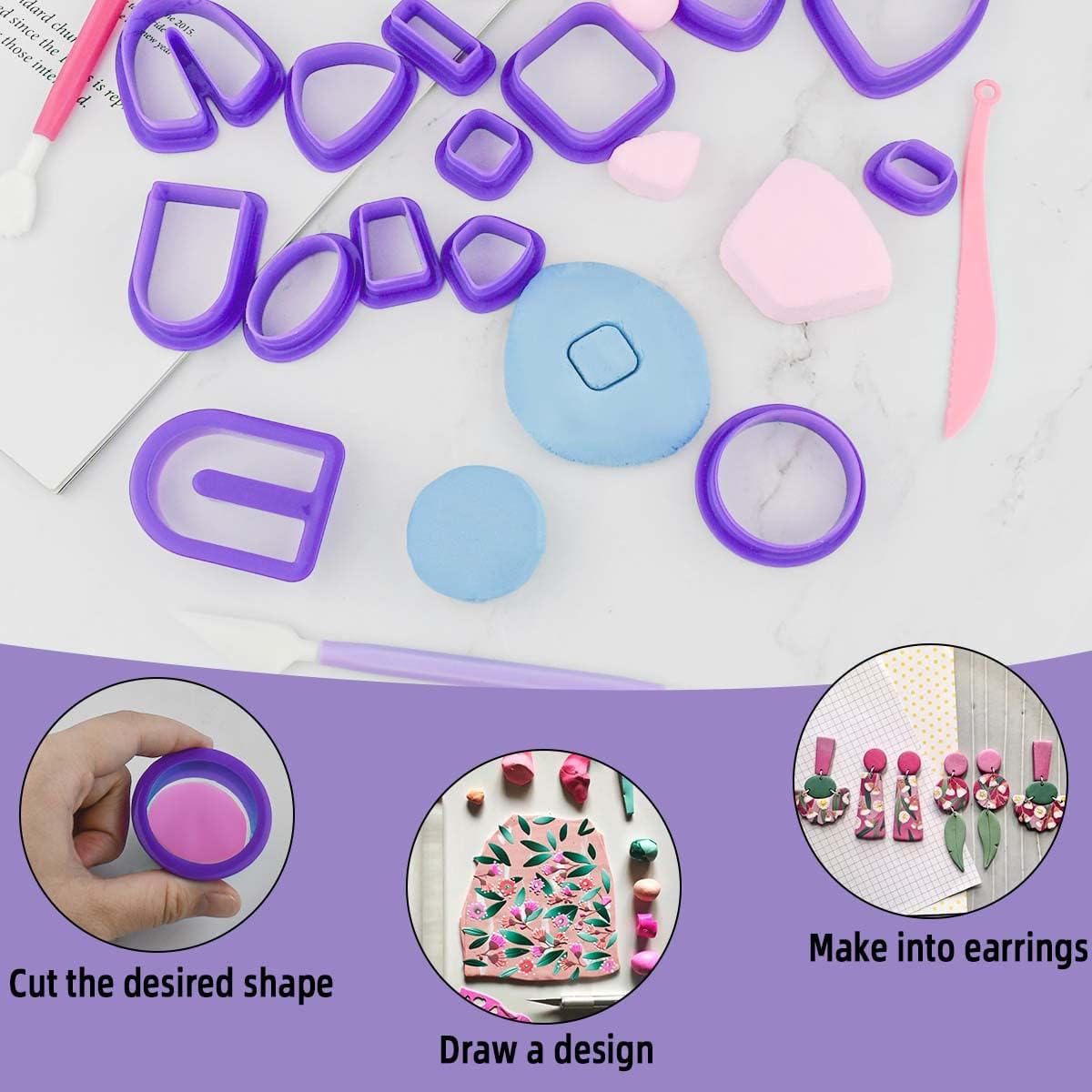 Polymer Clay Earring Making Ki - Jewelry Making Tool Kit reseña y precio