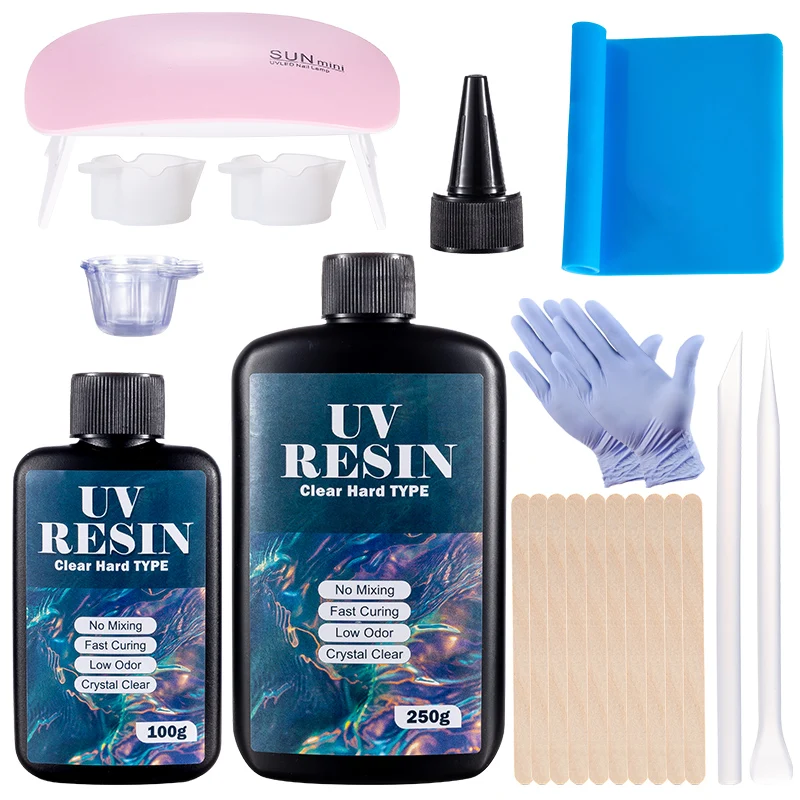 Hard UV Resin Glue Kit Fast Cu - Jewelry Making Tool Kit reseña y precio