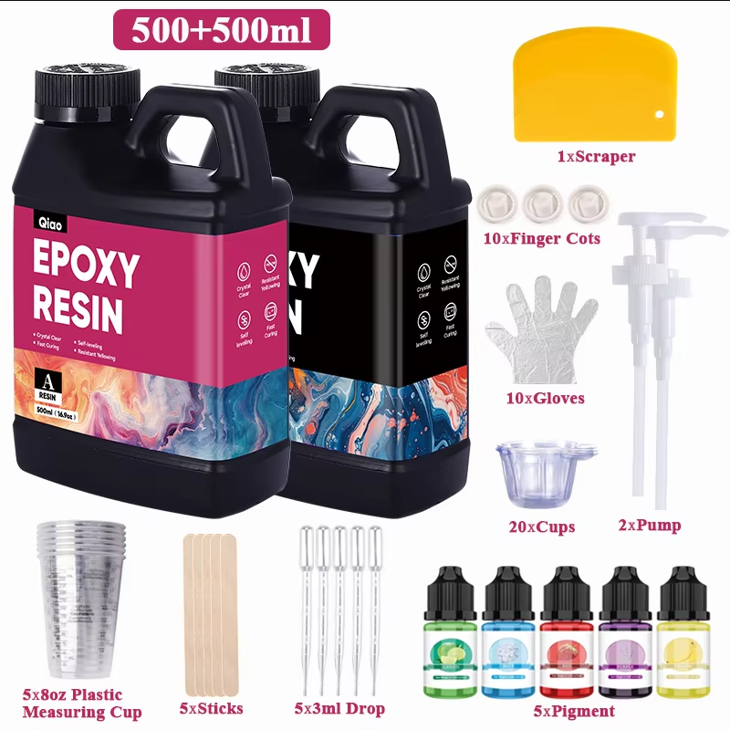 500ml/1000ml Epoxy Resin Kit C - Crystal Bead Mix reseña y precio