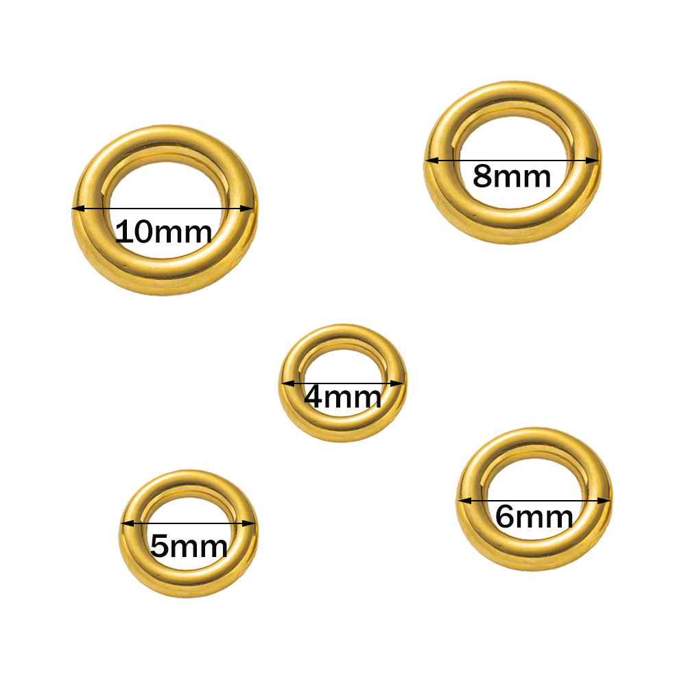 10pcs Stainless Steel Gold O R - Jewelry Making Loops reseña y precio