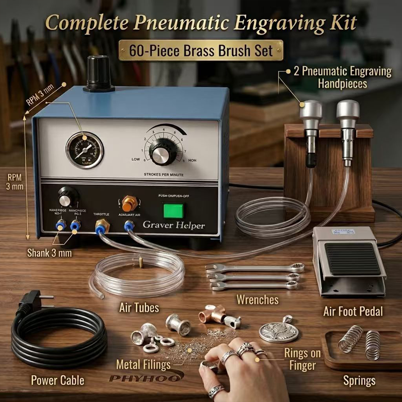 PHYHOO Pneumatic Engraving Mac - Jewelry Making Machines reseña y precio