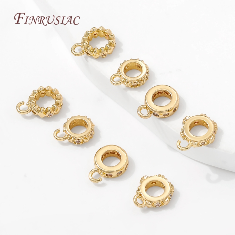 14K Gold Plated CZ Bails For J - Jewelry Making Loops reseña y precio