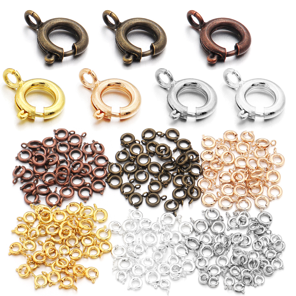 10Pcs Circle Spring Buttonr Co - Jewelry Making A Ring reseña y precio