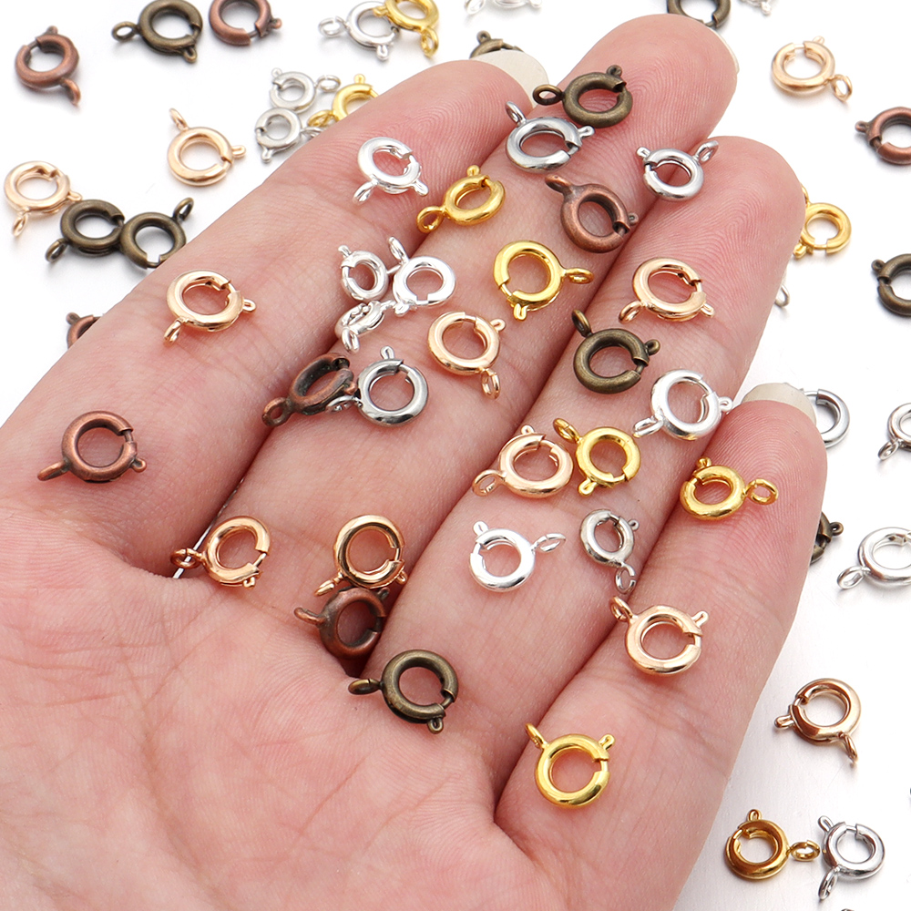 10Pcs Circle Spring Buttonr Co - Jewelry Making A Ring reseña y precio