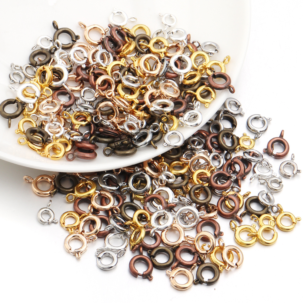 10Pcs Circle Spring Buttonr Co - Jewelry Making A Ring reseña y precio