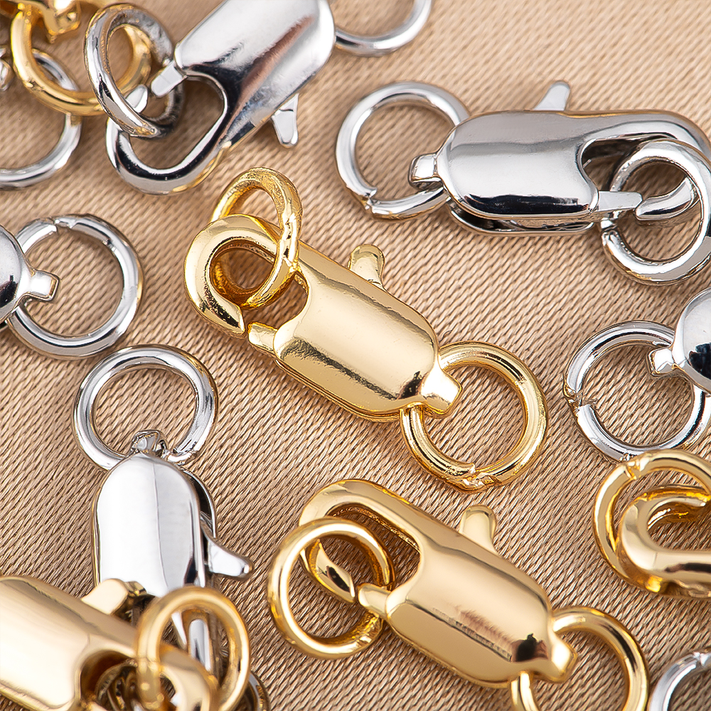 5Pcs Gold Color Brass Lobster  - Jewelry Making A Ring reseña y precio
