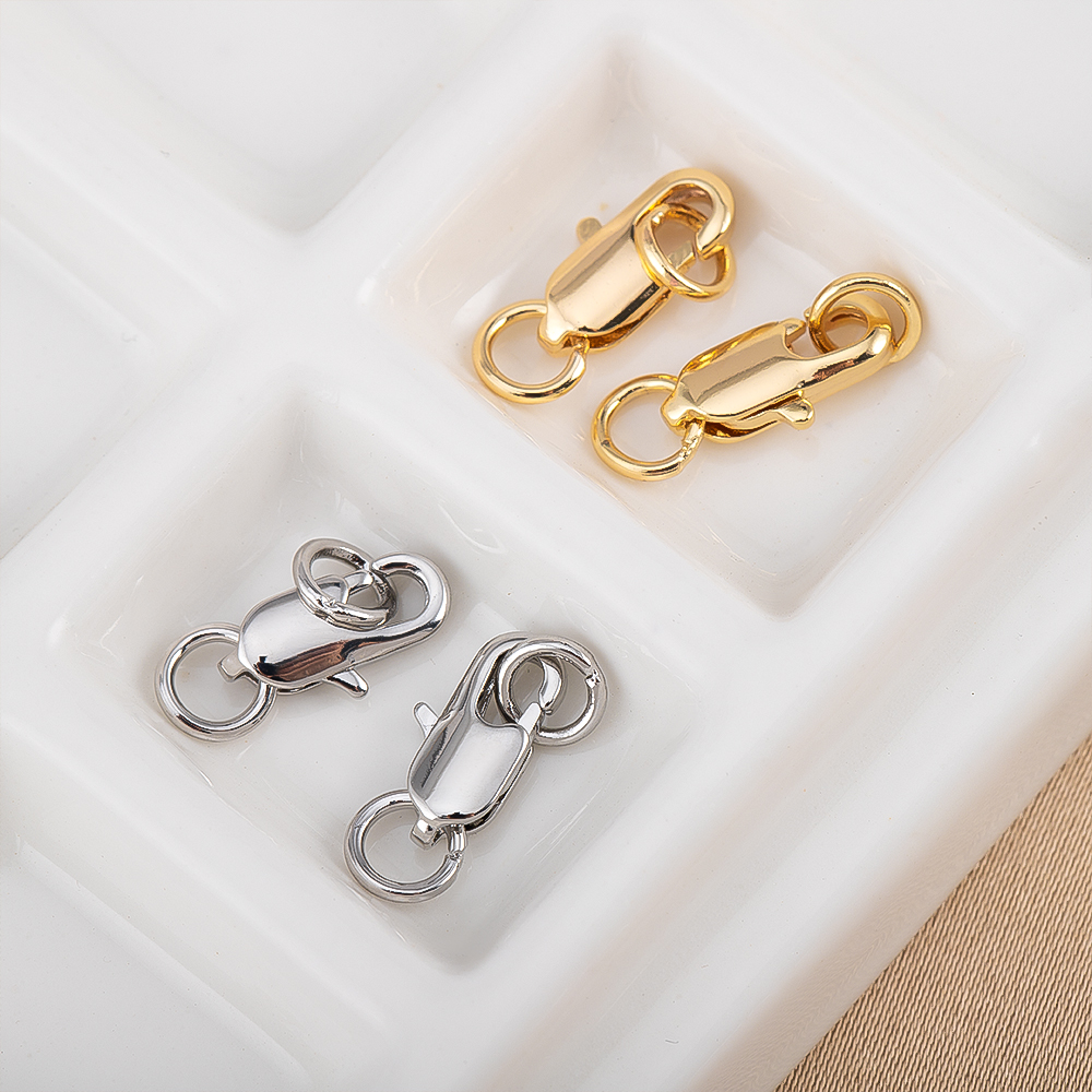 5Pcs Gold Color Brass Lobster  - Jewelry Making A Ring reseña y precio