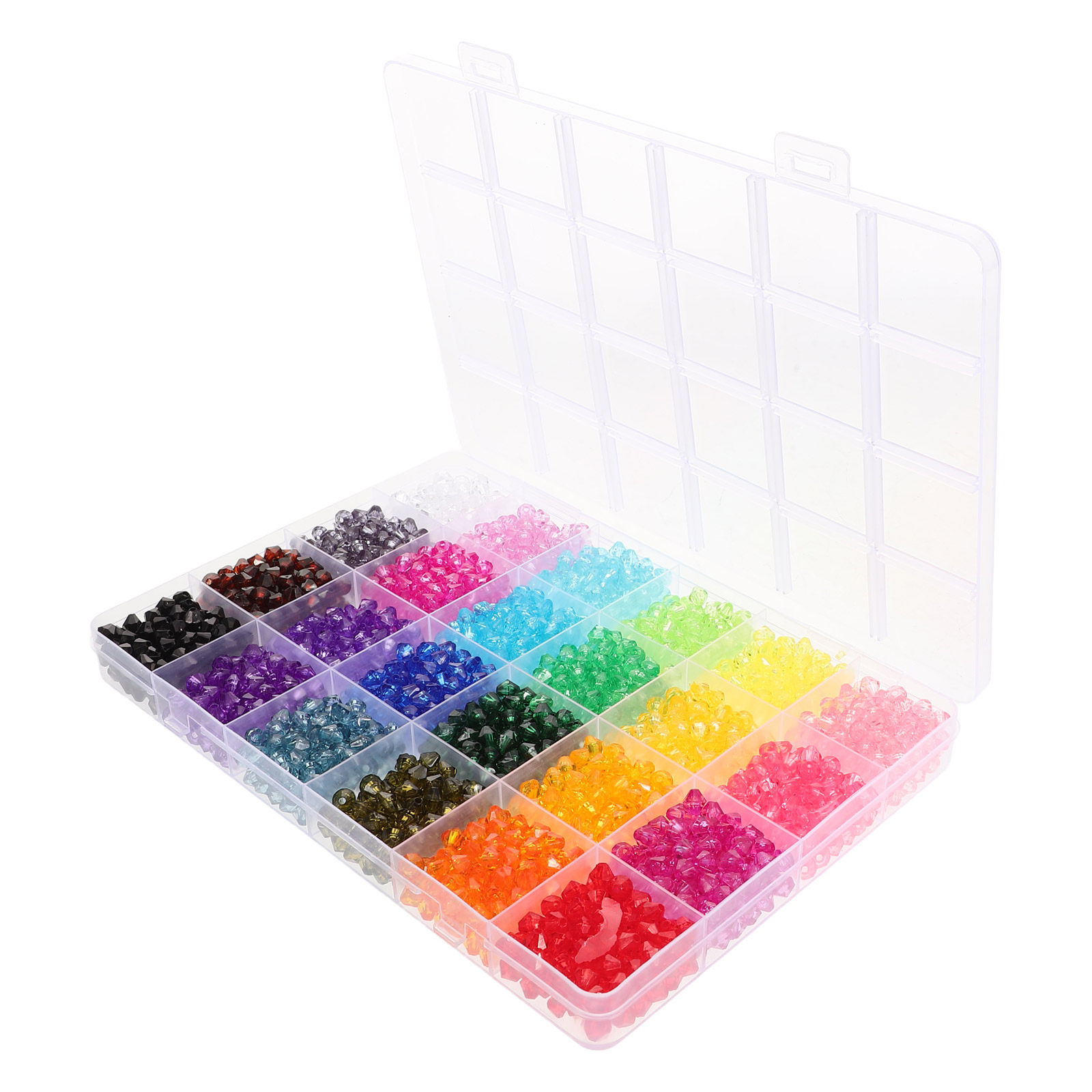 2160Pcs Crystal Acrylic Beads  - Crystal Bead Mix reseña y precio