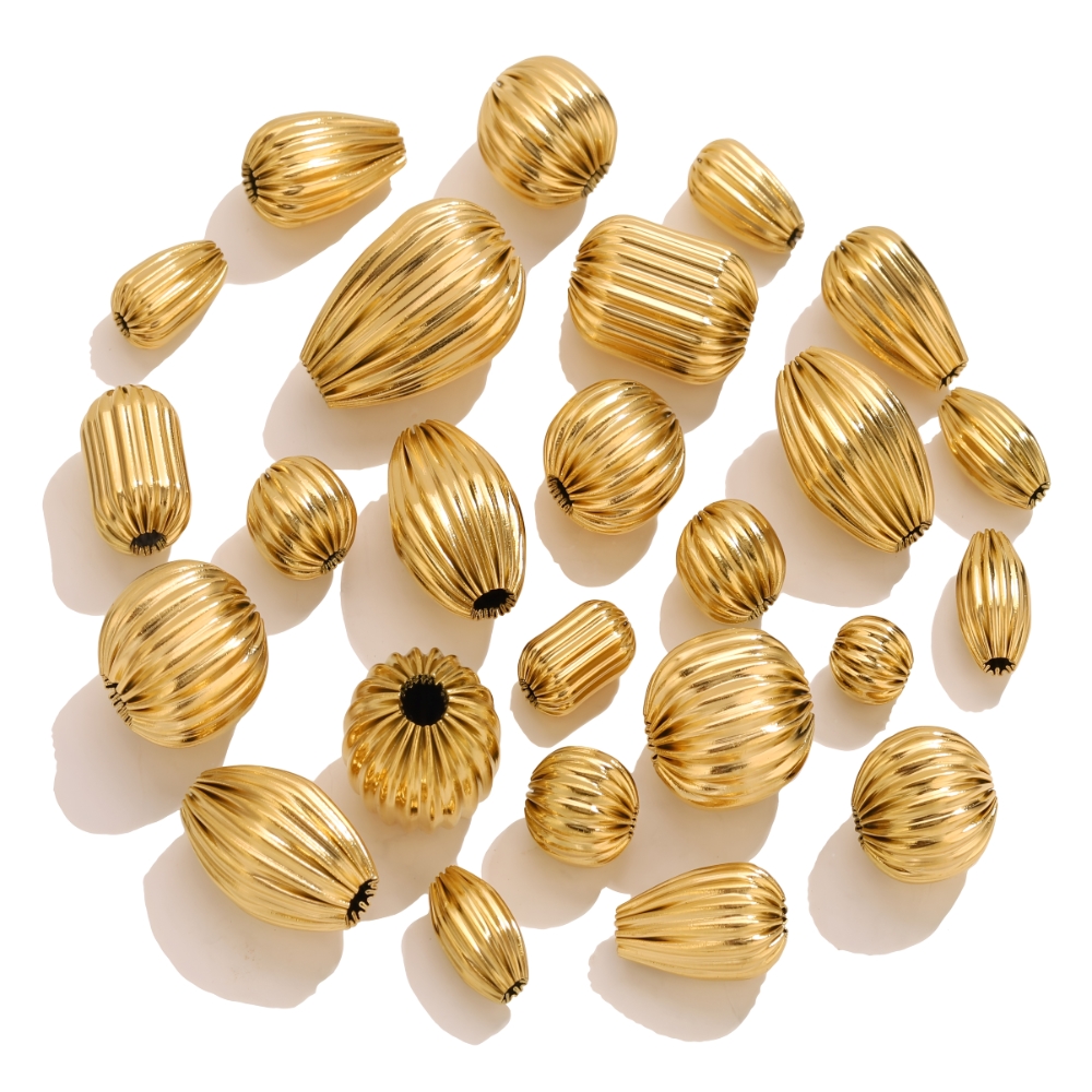5PCS Stainless Steel 18K Gold  - Jewelry Making Supplies Wholesale reseña y precio