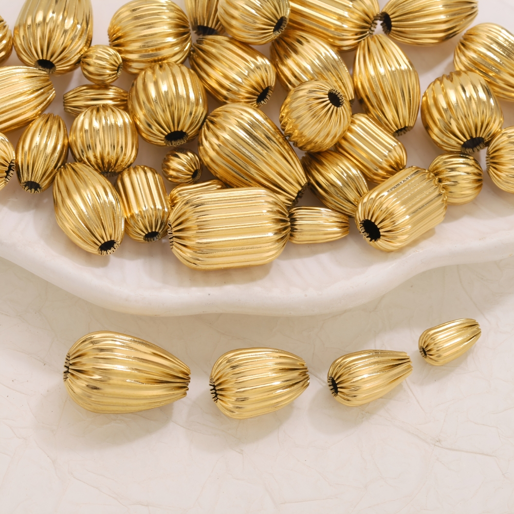 5PCS Stainless Steel 18K Gold  - Jewelry Making Supplies Wholesale reseña y precio