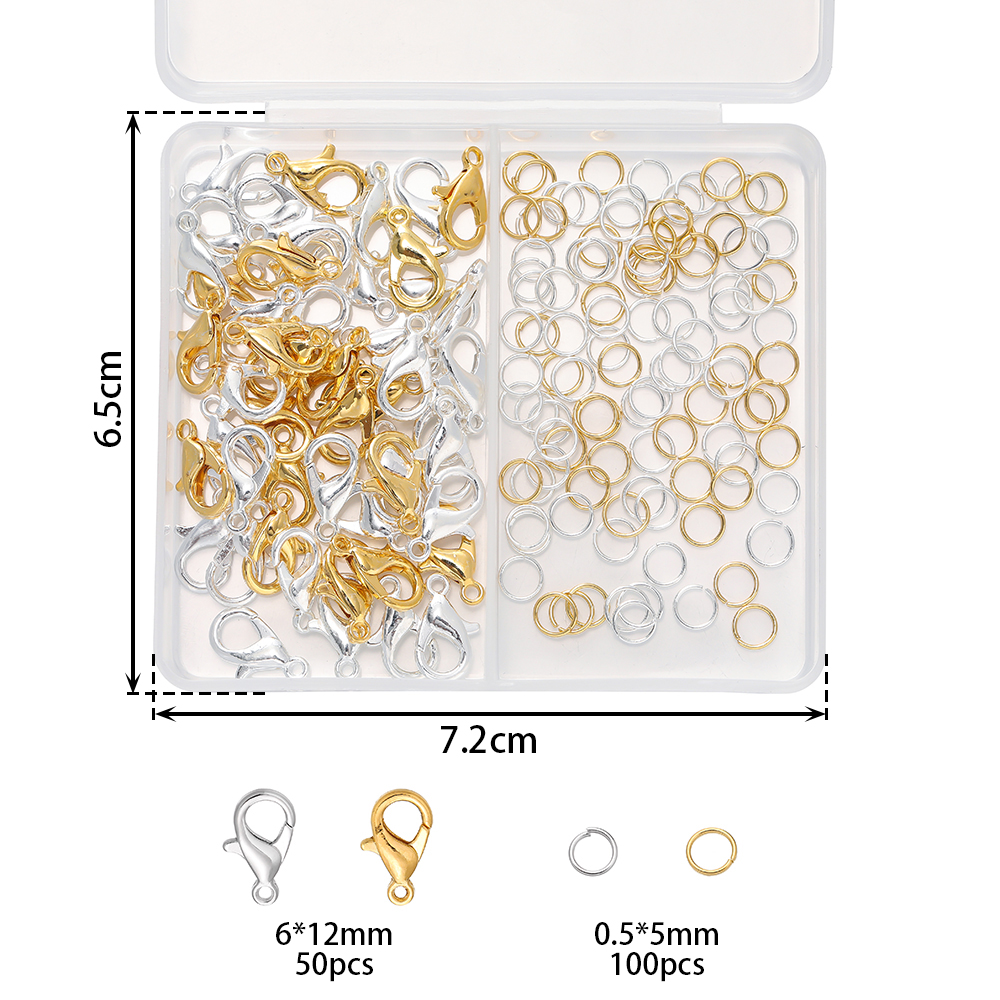 1Box/Lot 2-Grid 18K Gold Color - Jewelry Making A Ring reseña y precio