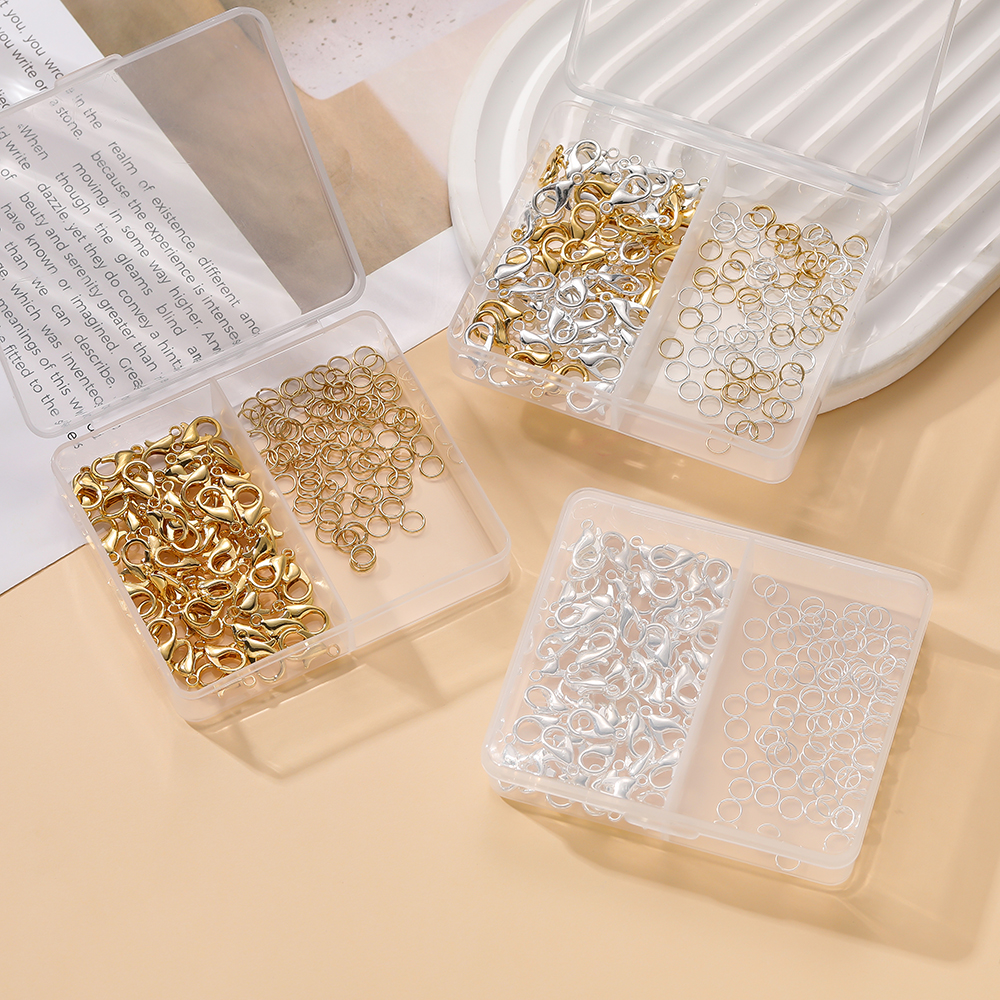 1Box/Lot 2-Grid 18K Gold Color - Jewelry Making A Ring reseña y precio