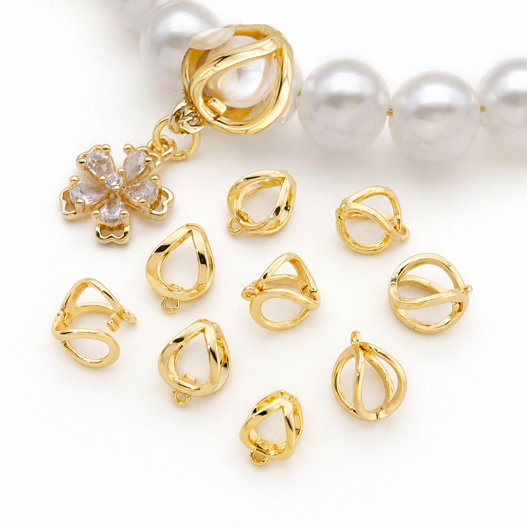 2pcs 18K Gold Plated Clasps Fo - Jewelry Making Loops reseña y precio