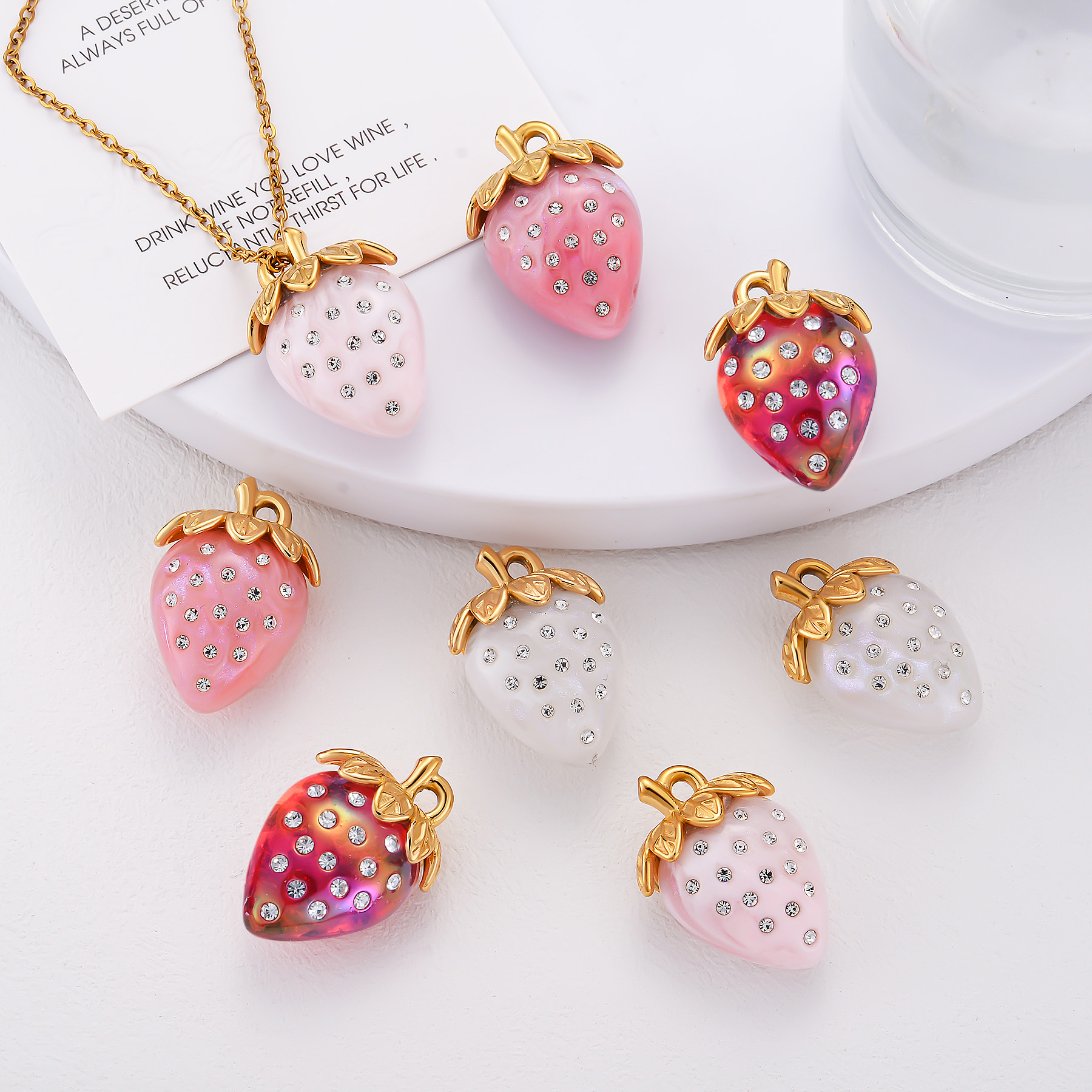 4Pcs/lot Acrylic Rhinstone Str - Jewelry Making Supplies Wholesale reseña y precio