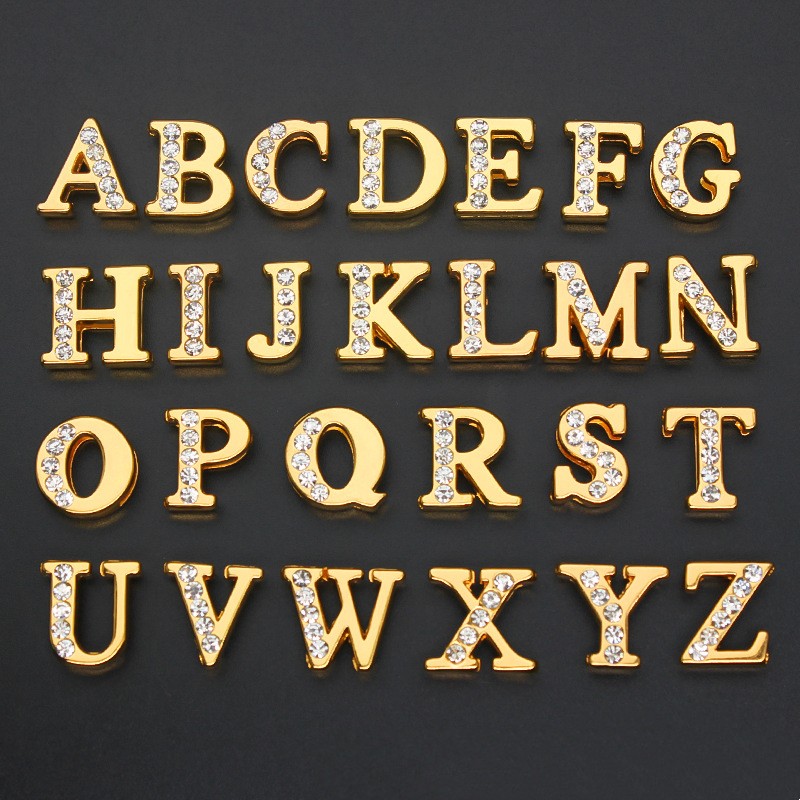 50PC/lot Hole 8MM Slide Letter - Crystal Bead Mix reseña y precio