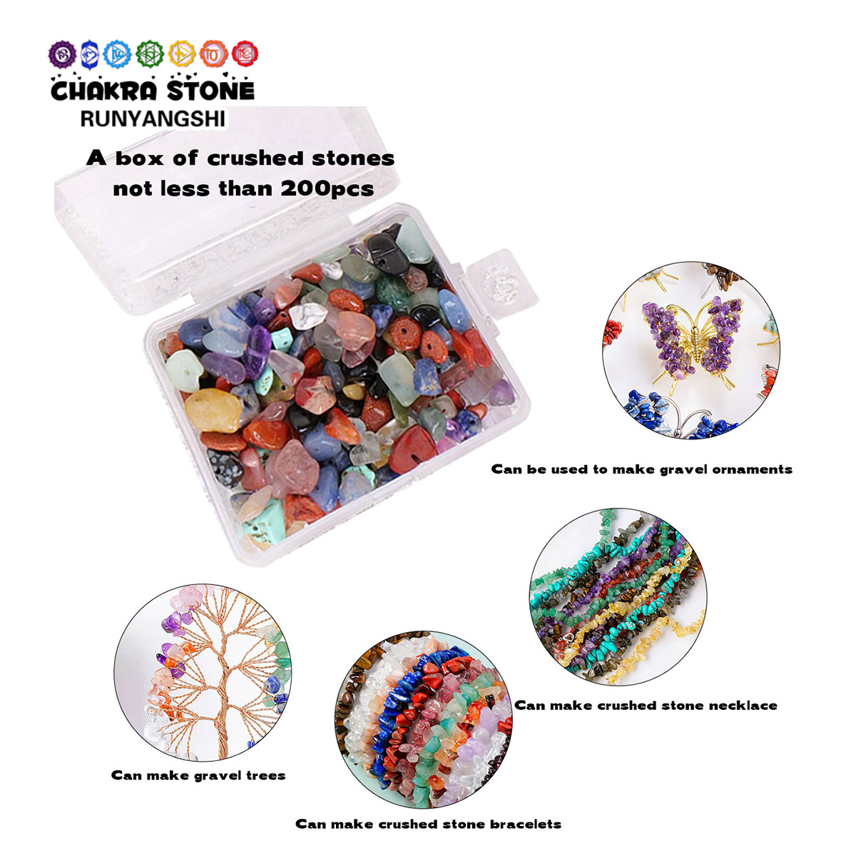 Natural Crystal Mixed Material - Crystal Bead Mix reseña y precio