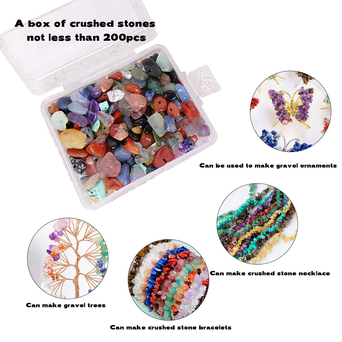 Natural Crystal Mixed Material - Crystal Bead Mix reseña y precio