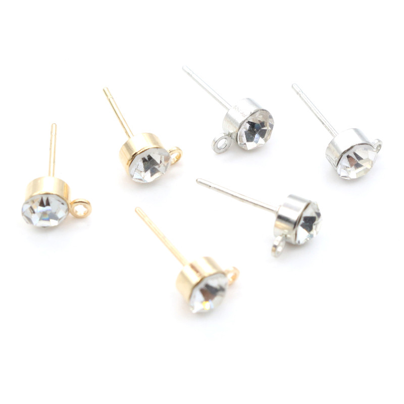 50pcs Stud Earrings Pins with  - Jewelry Making Soldering Kit reseña y precio